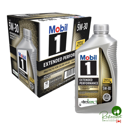 Mobil 1 Extended Performance Full Synthetic Motor Oil 5W-30 6-Pack of 1 Quarts