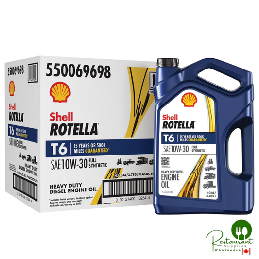 Shell Rotella T6 Full Synthetic 10W30 3-pack/1 gallon bottles