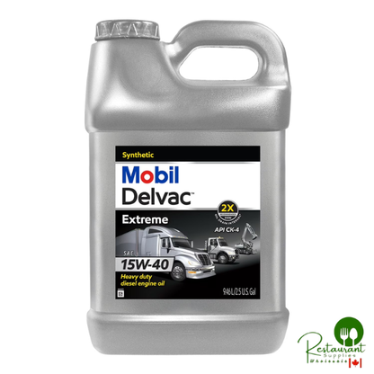 Mobil Delvac Extreme Heavy Duty Full Synthetic Diesel Engine Oil 15W-40 2-Pack of 2.5 Gallons