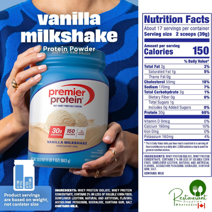 Premier Protein Powder, Vanilla Milkshake, 30g Protein