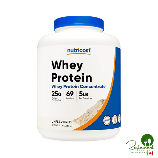 Nutricost Whey Protein Powder, Unflavored, 5 pounds