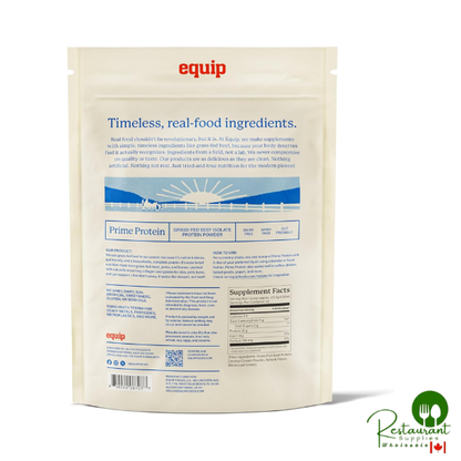 Equip Foods Prime Protein Powder | Clean, Grass Fed Beef Protein Powder 1.67lbs