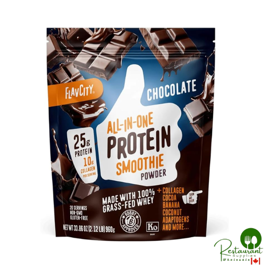 FlavCity Grass Fed Whey Chocolate Protein Powder