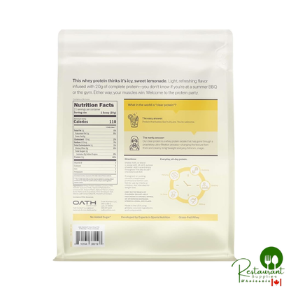 Oath Nutrition Clear Whey Isolate Protein Powder 21 servings