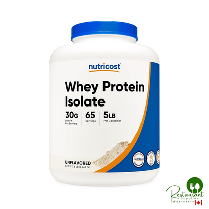 Nutricost Whey Protein Isolate (Unflavored) 5LBS