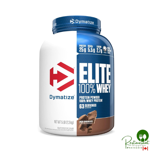 Dymatize Elite 100% Whey Protein Powder 5lbs, Rich Chocolate