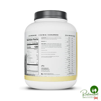 Levels Grass Fed Whey Protein Powder 5lbs