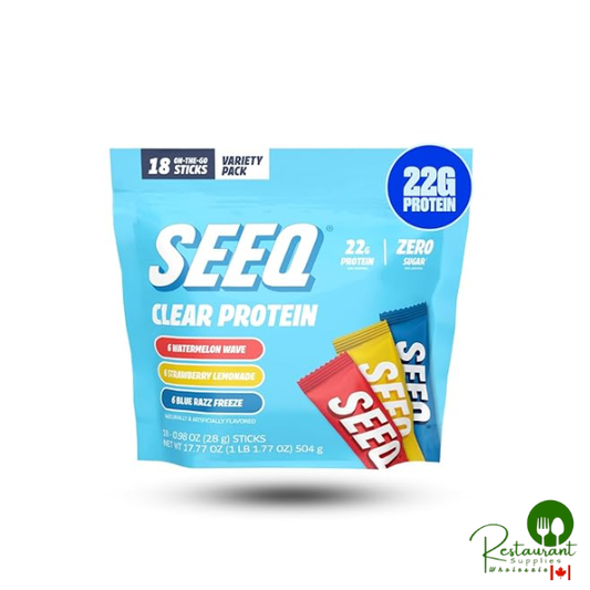 SEEQ Clear Protein Powder Sample variety Pack 18sticks