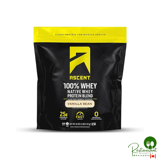 Ascent 100% Whey, Native Whey Protein Blend 4lbs