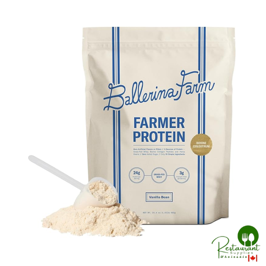 Ballerina Farm Grass Fed Whey Protein Powder 1.5lbs, Vanilla Bean