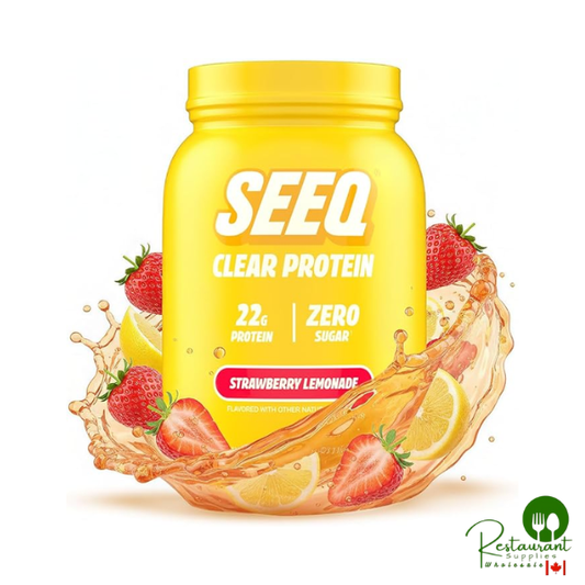 SEEQ Clear Whey Isolate Protein Powder, Strawberry Lemonade 1.35lbs