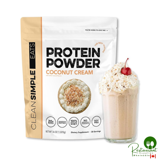 Clean Simple Eats Whey Protein Powder, Coconut Cream Flavor