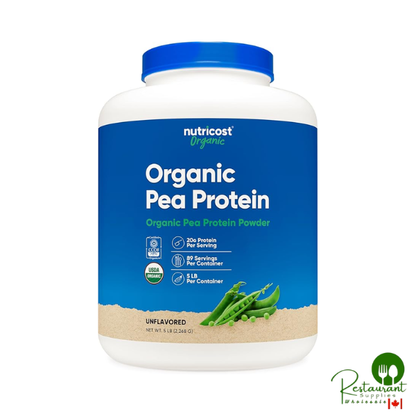 Nutricost Organic Pea Protein Isolate Powder (5LBS)