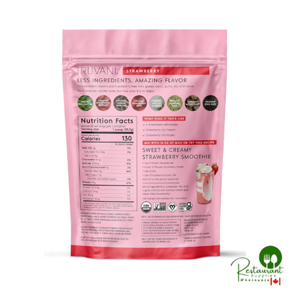 Truvani Vegan Pea Protein Powder | Strawberry