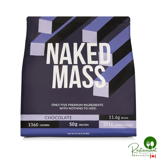 NAKED Chocolate Mass Gainer - All Natural Weight Gainer Protein Powder 8lbs
