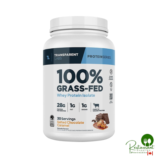 Transparent Labs 100% Grass Fed Whey Protein Isolate 2.46lbs - Salted Chocolate Caramel