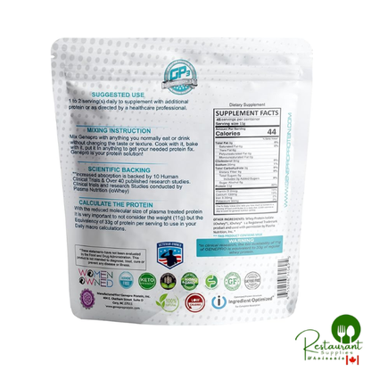 Unflavored Protein Powder 1.12lbs - Whey Isolate Supplement Shake