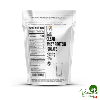 It's Just! - Clear Whey Isolate, WPI-90, Zero Carbs, Protein Powder