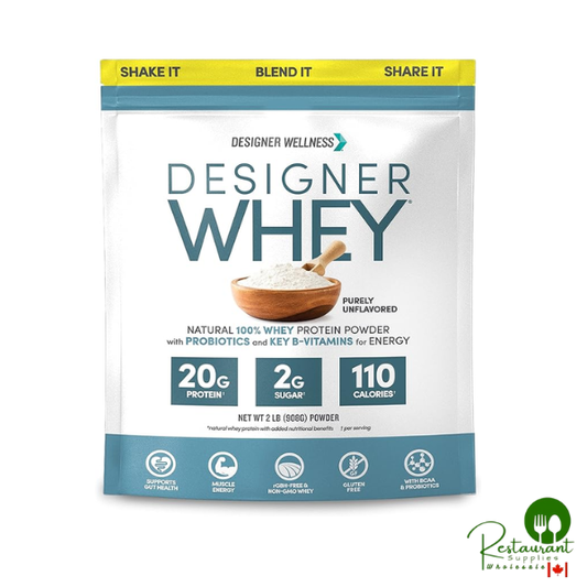 Designer Wellness, Designer Whey, Natural Whey Protein Powder with Probiotics 2lbs