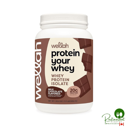 Wellah Protein Your Whey (30 Servings, Milk Chocolate Flavor)