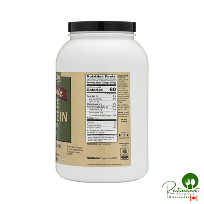 NutriBiotic Certified Organic Rice Protein Plain, 3 Pound