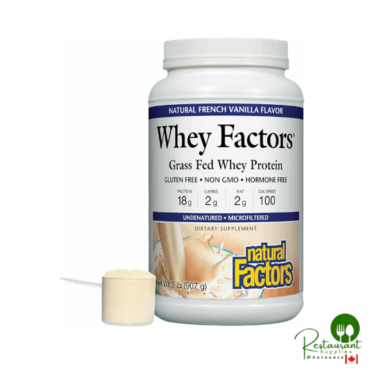 Natural Factors Whey Factors, French Vanilla, 2-Pound