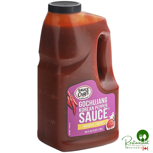 Sauce Craft Gochujang Korean Pepper Sauce 0.5 Gallon - 4/Case
