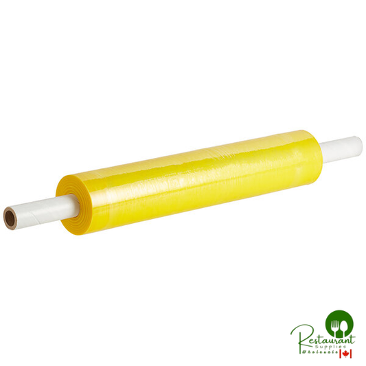 Western Plastics 20" x 1,000' 80 Gauge Yellow Tint Stretch Wrap / Hand Film YSW05 - 4/Case
