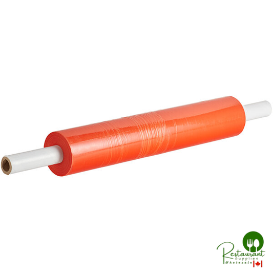 Western Plastics 20" x 1,000' 80 Gauge Orange Tint Stretch Wrap / Hand Film ORN20 - 4/Case