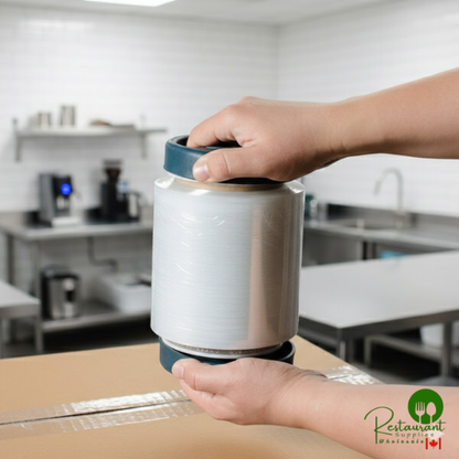 Western Plastics 5" x 1,000' 80 Gauge Stretch Banding Film / Pallet Wrap / Stretch Film SBF05 - 12/Case