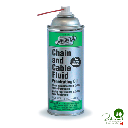 LUBRIPLATE CHAIN & CABLE, CASE OF 12, 12oz AEROSOL CANS, L0135-063