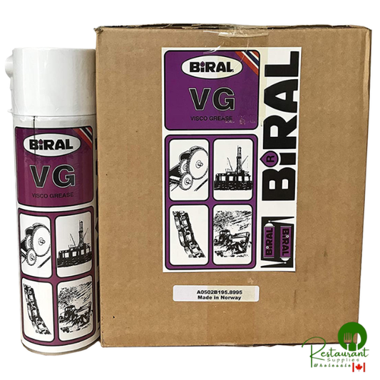 BIRAL VG 500ML AEROSOL (16.91 FLUID OZ.) CAN, OPERATES TO PLUS 130 DEGREE C – CASE OF 12