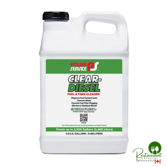 POWER SERVICE CLEAR DIESEL FUEL & TANK CLEANER 9250-02 – CASE OF 2 – 2.5 GALLON JUGS