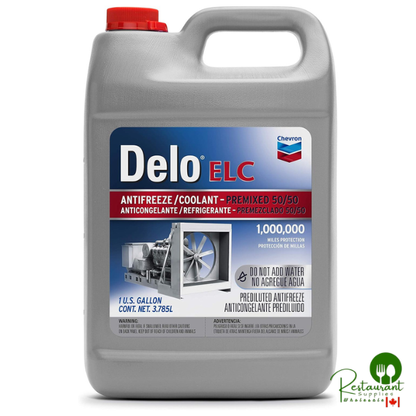 CHEVRON DELO ELC EXTENDED LIFE ANTIFREEZE 50/50 RADIATOR READY – CASE OF 6 – 1 GALLON JUGS