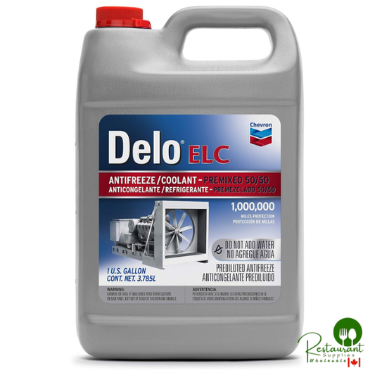 CHEVRON DELO ELC EXTENDED LIFE ANTIFREEZE 50/50 RADIATOR READY – CASE OF 6 – 1 GALLON JUGS
