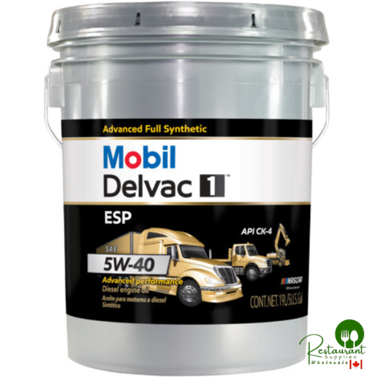 MOBIL DELVAC 1 ESP CK-4 5w40 100% SYNTHETIC DIESEL ENGINE OIL – 5 GALLON PAIL