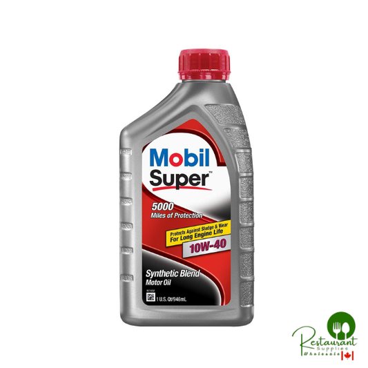 MOBIL SUPER 10W-40 – CASE OF 6 – 1 QUART BOTTLES