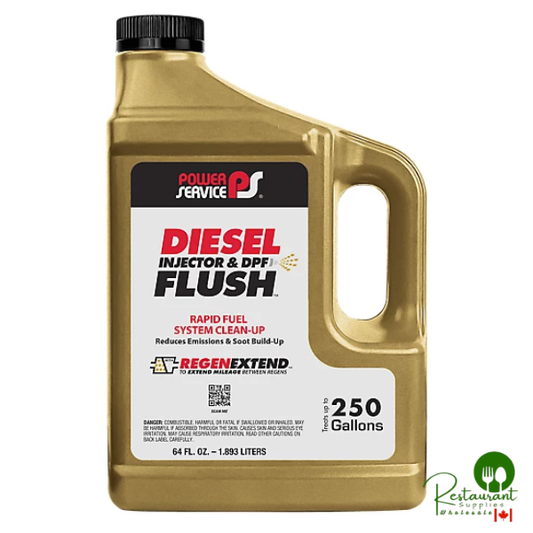 POWER SERVICE DIESEL INJECTOR & DPF FLUSH 3264-06, 6 Pack, 64oz