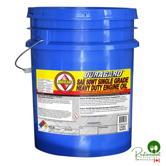 DURAGARD® PREMIUM FLEET HD SAE 50W, LOW ASH ENGINE OIL – 5 GALLON PAIL