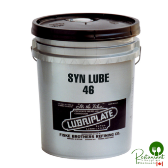 L0971-060 LUBRIPLATE SYN LUBE 46 (ISO-46, PAO-ESTER 100% SYNTHETIC SCREW COMPRESSOR OIL) – 5 GALLON PAIL