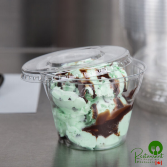 WNA Comet LCD58C Clear Flat Lid for 5 and 8 oz. Dessert Container - 1,000/Case