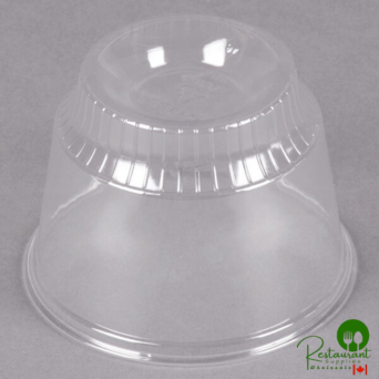 Solo SD8 8 oz. Clear Plastic Sundae Cup - 1,000/Case