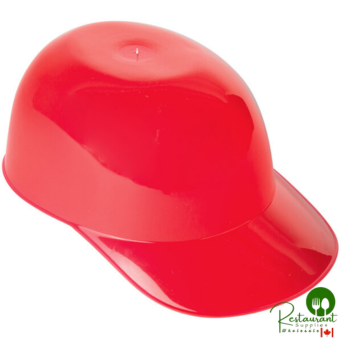 8 oz. Red Mini Baseball Helmet Ice Cream / Snack Bowl - 300/Case