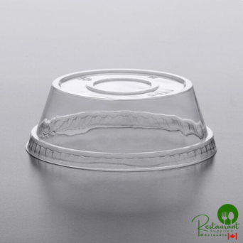 Dome PET Lid without Hole for Parfait Cups - 500/Case