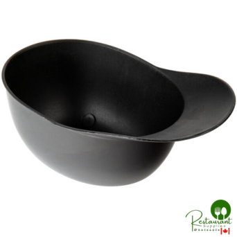 8 oz. Black Mini Baseball Helmet Ice Cream / Snack Bowl - 300/Case