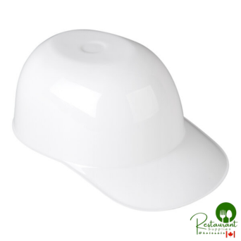 8 oz. White Mini Baseball Helmet Ice Cream / Snack Bowl - 300/Case