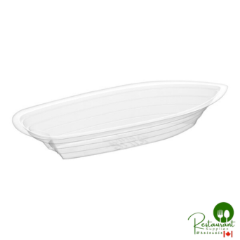 8 oz. Clear Plastic Banana Split Boat By Prime - 500/Case