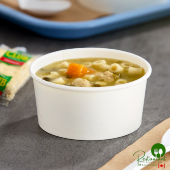 6 oz. White Double Poly-Coated Paper Food Cup By Prime - 1,000/Case