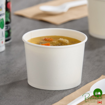 12 oz. White Double Poly-Coated Paper Food Cup By Prime - 1,000/Case
