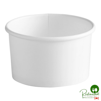6 oz. White Paper Frozen Yogurt / Food Cup By Prime - 1,000/Case